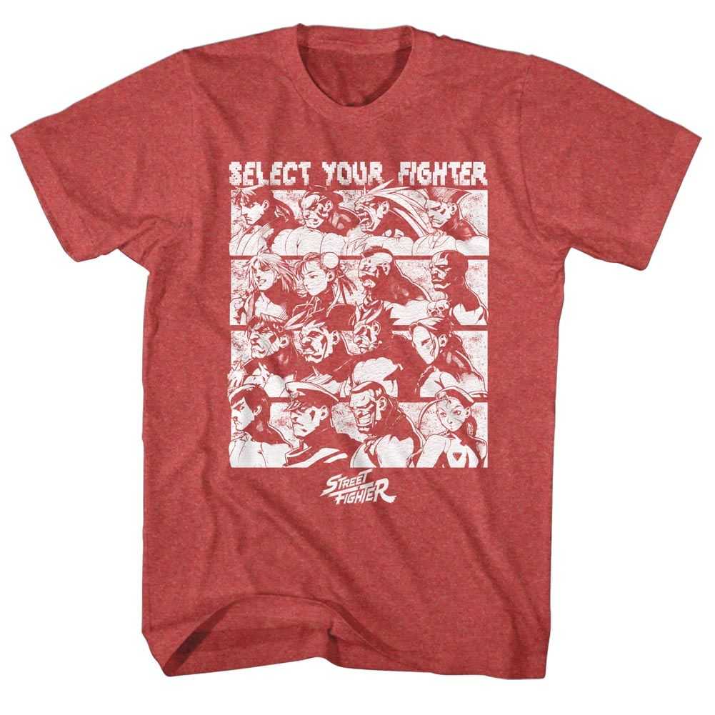 Street Fighter - SELECT SCREEN Adult Shirt