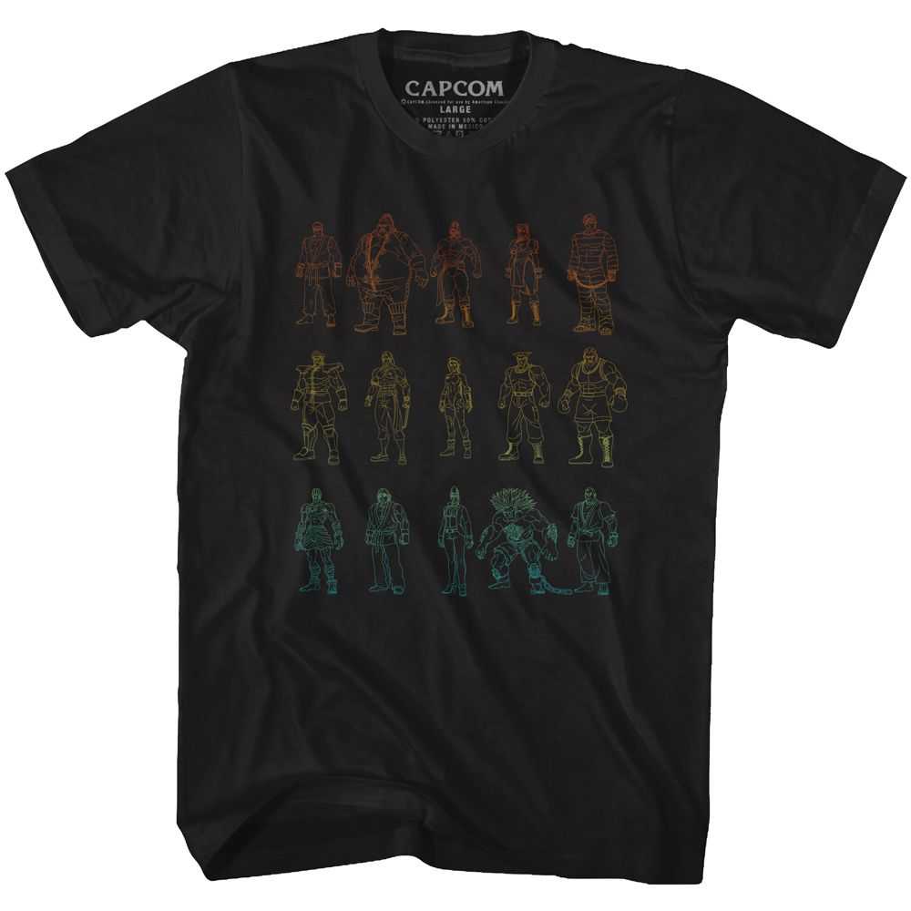 Street Fighter - OUTLINES Adult Shirt