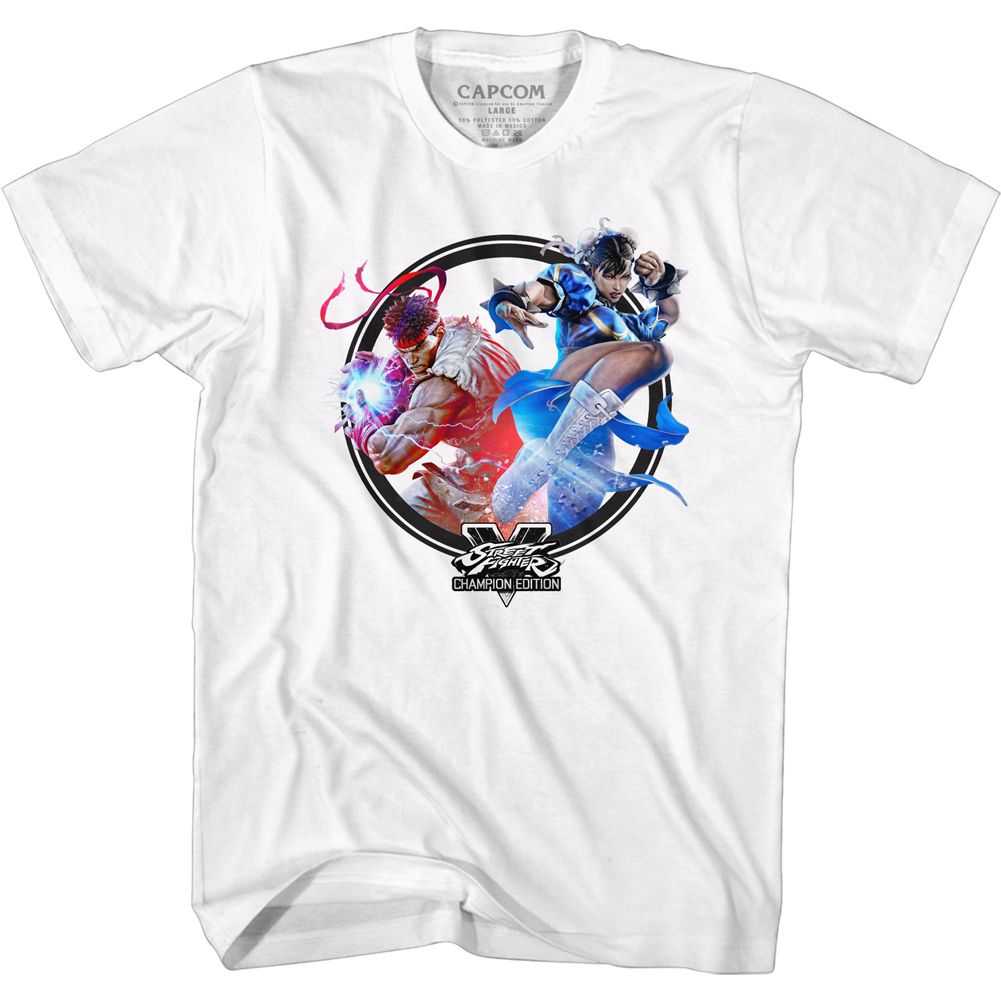 Street Fighter - CHAMPION CIRCLE Adult Shirt