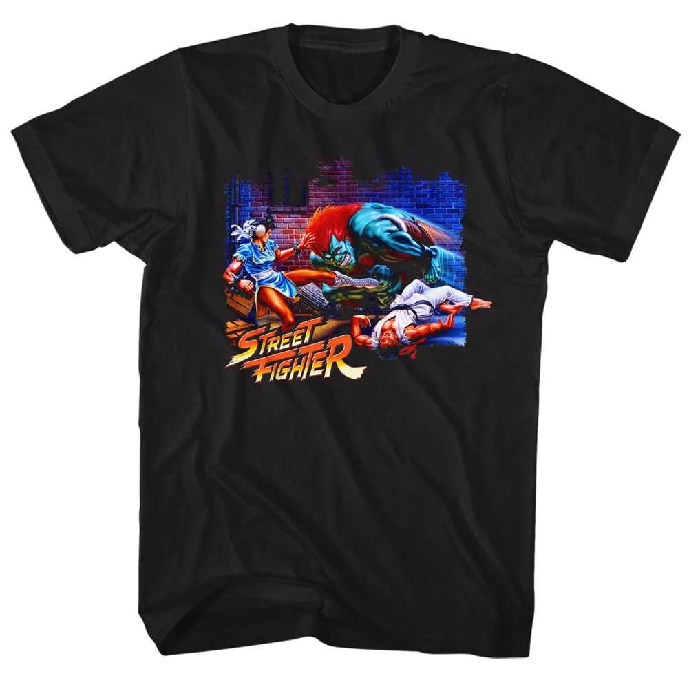 Street Fighter - ALLEY FIGHT Adult Shirt