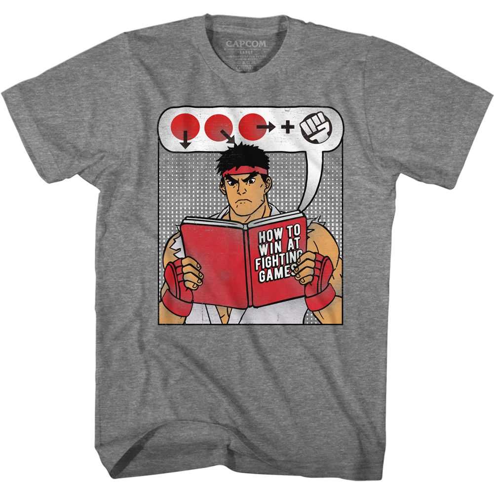 Street Fighter - HOW TO WIN BOOK Adult Shirt
