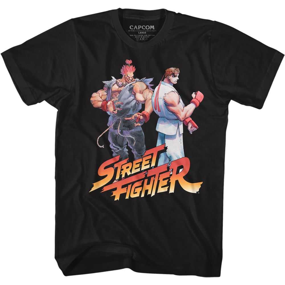 Street Fighter - AKU RYU LOGO Adult Shirt