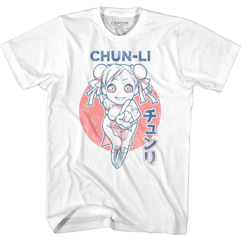 Street Fighter - CUTESY CHUN-LI Adult Shirt