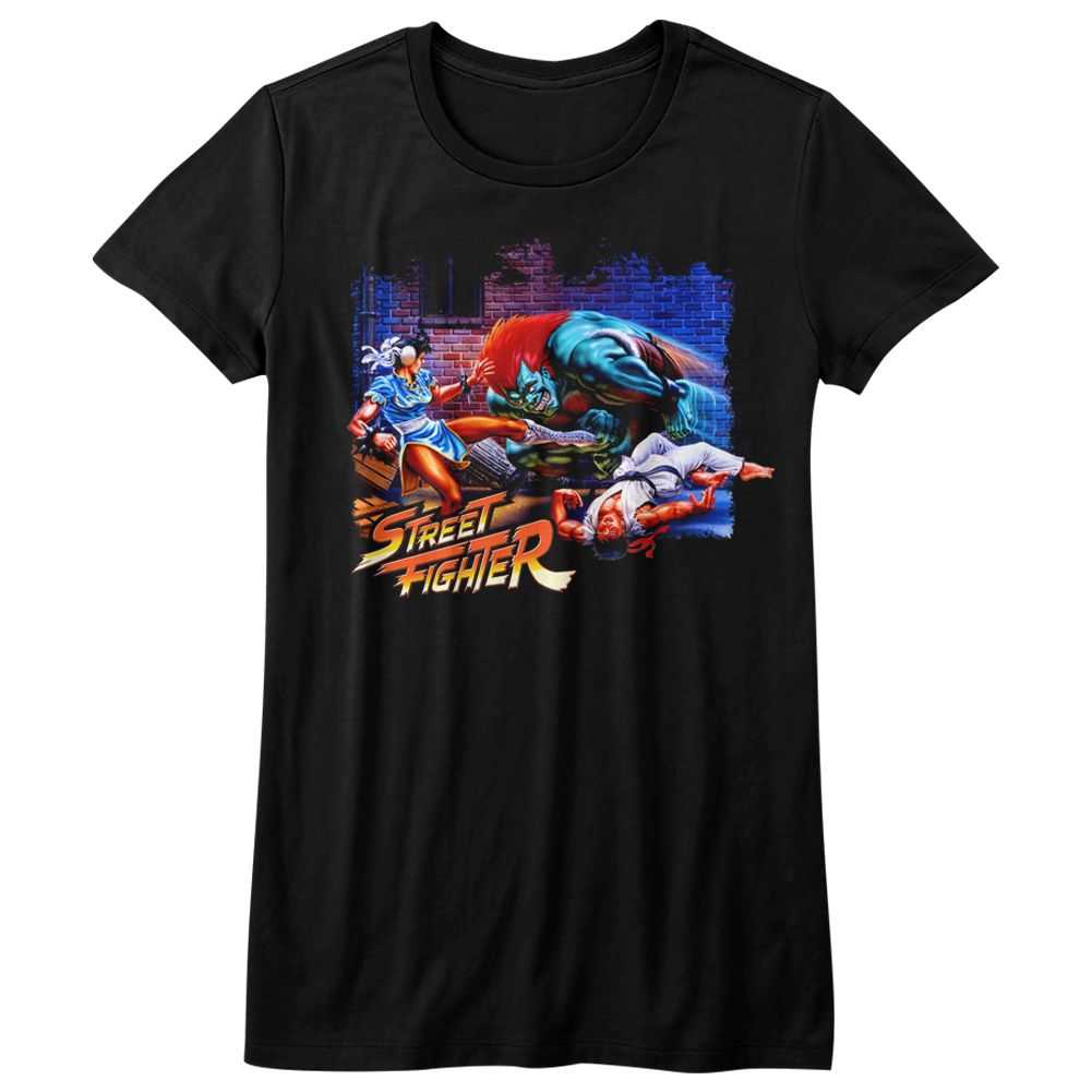 Street Fighter - ALLEY FIGHT Adult Shirt