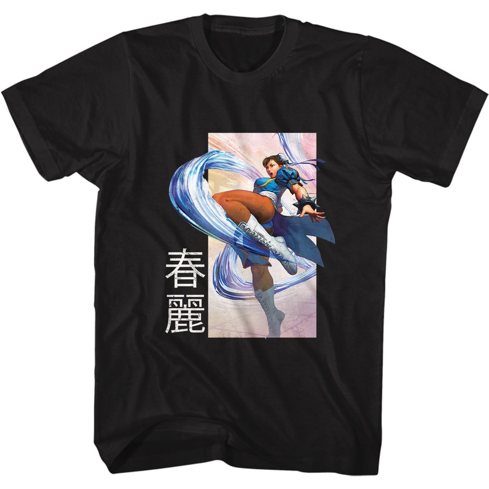 Street Fighter - CHUN LI KICK Adult Shirt
