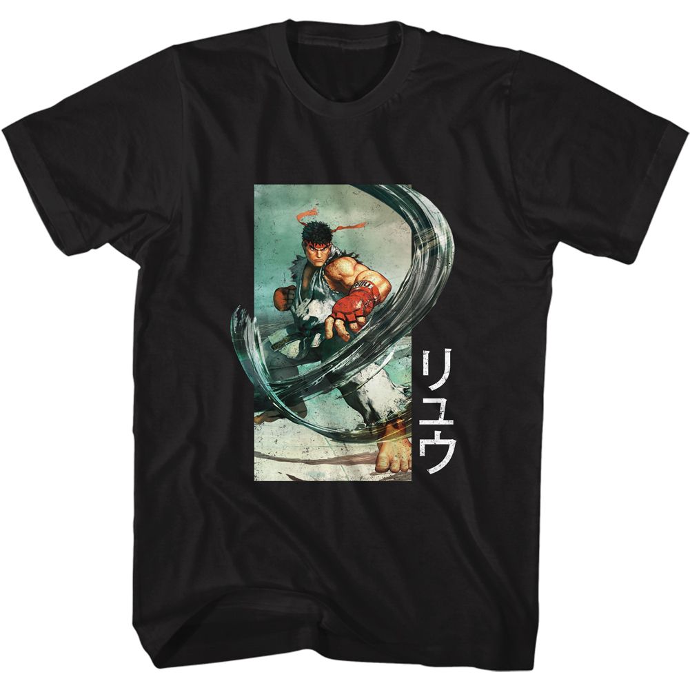 Street Fighter - RYU AIR PUNCH Adult Shirt