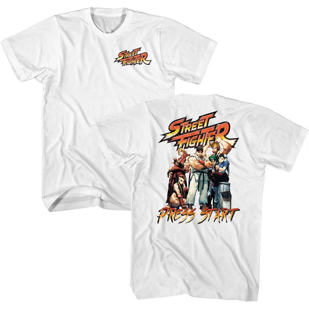 Street Fighter - PRESS START Adult Shirt