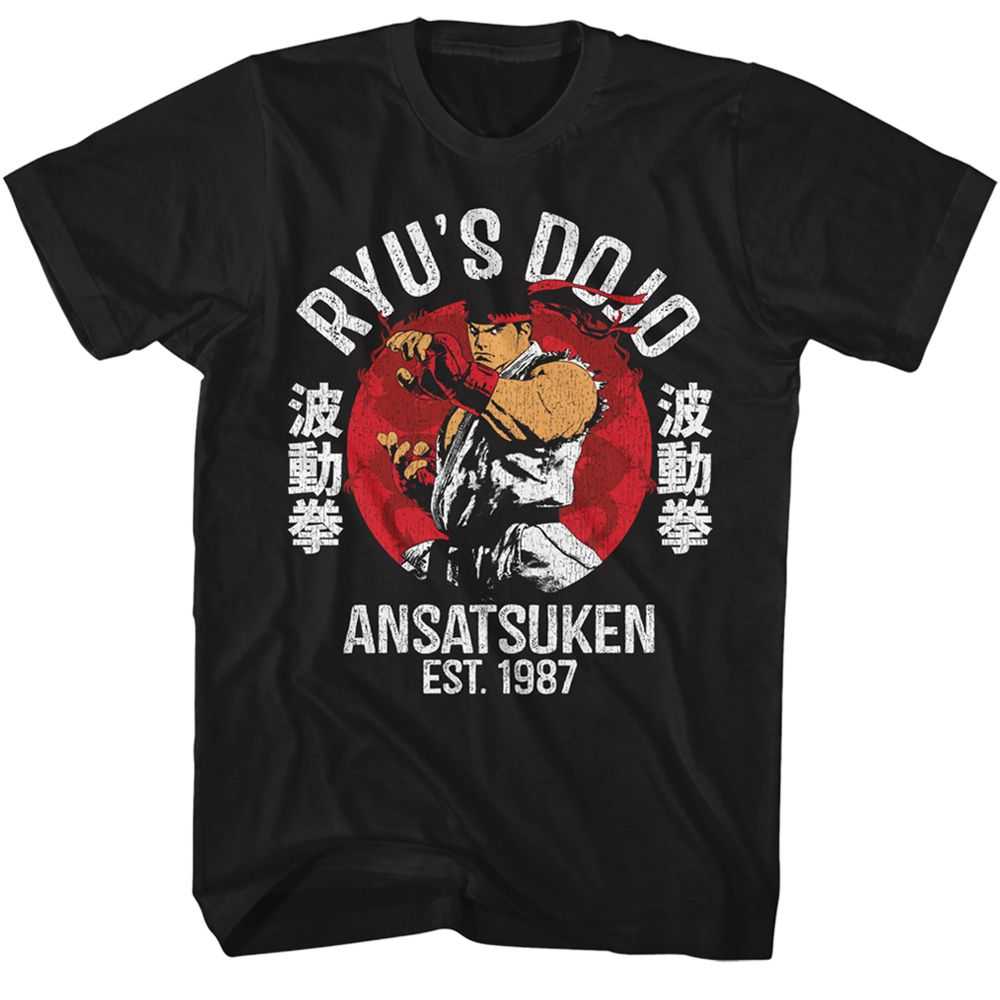 Street Fighter - RYUS DOJO Adult Shirt