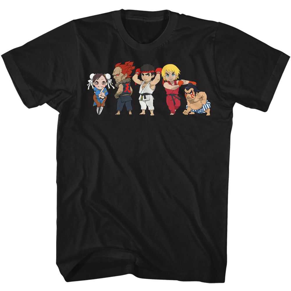 Street Fighter - STREET FIGHTER 5 CHIBIS Adult Shirt