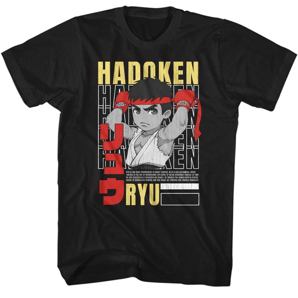 Street Fighter - STREET FIGHTER HADOKEN REPEAT Adult Shirt