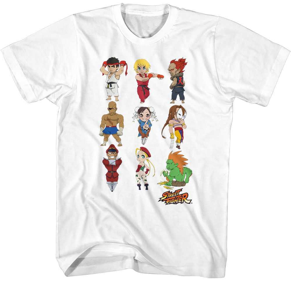 Street Fighter - STREET FIGHTER CHIBI CHARACTERS STACKED Adult Shirt