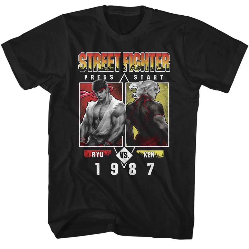 Street Fighter - STREET FIGHTER-RYU VS KEN 1987 Adult Shirt