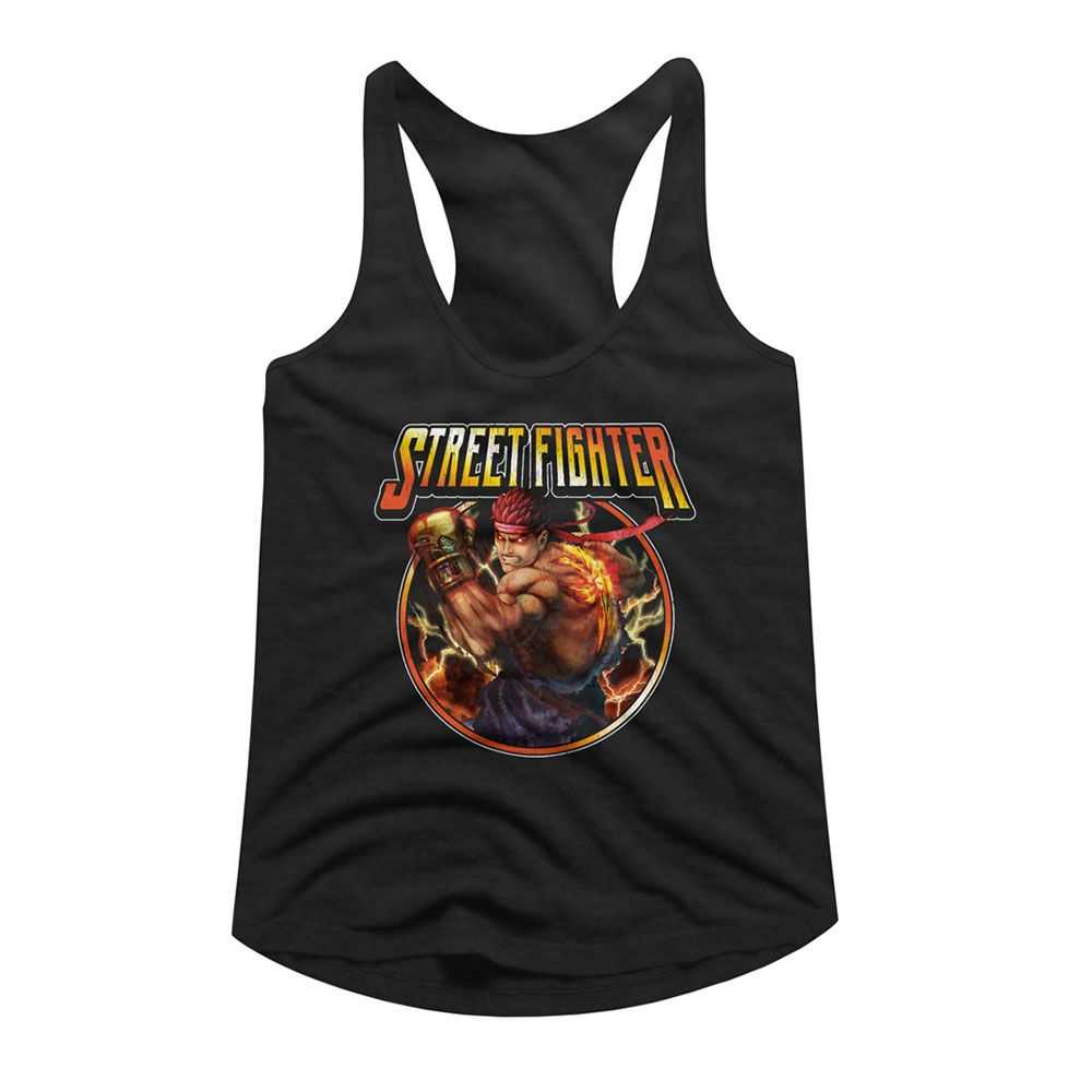 Street Fighter - STREET FIGHTER LIGHTNING RYU Adult Shirt
