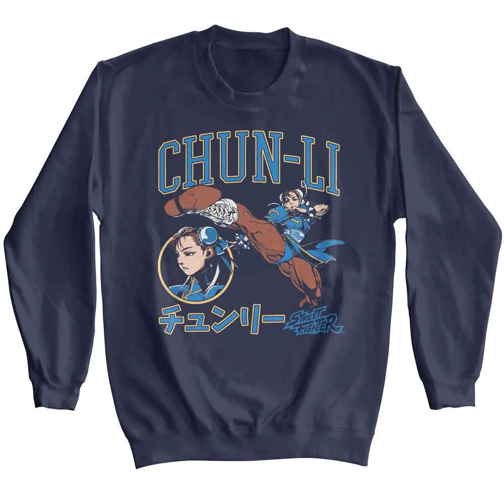 Street Fighter - STREET FIGHTER CHUN LI VARSITY Adult Shirt