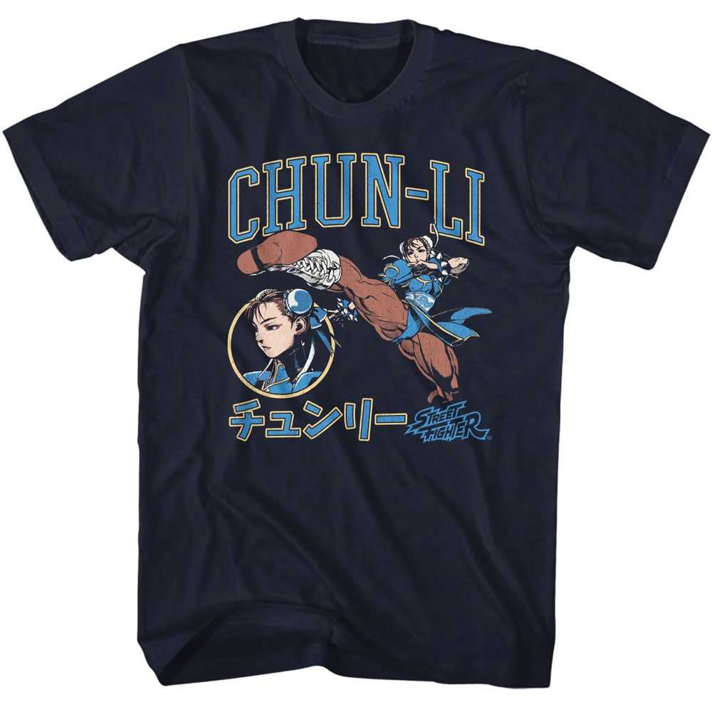 Street Fighter - STREET FIGHTER CHUN LI VARSITY Adult Shirt