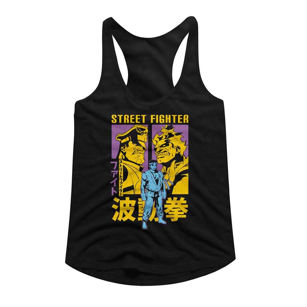 Street Fighter - STREET FIGHTER RYU AKUMA AND M BISON Adult Shirt