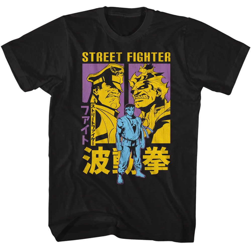 Street Fighter - STREET FIGHTER RYU AKUMA AND M BISON Adult Shirt