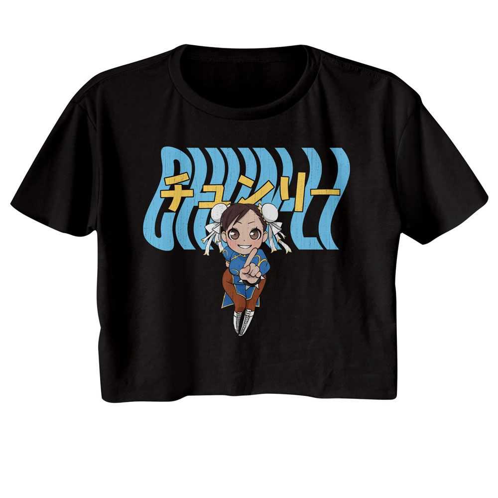 Street Fighter - STREET FIGHTER CHUN LI WARPED TEXT Adult Shirt
