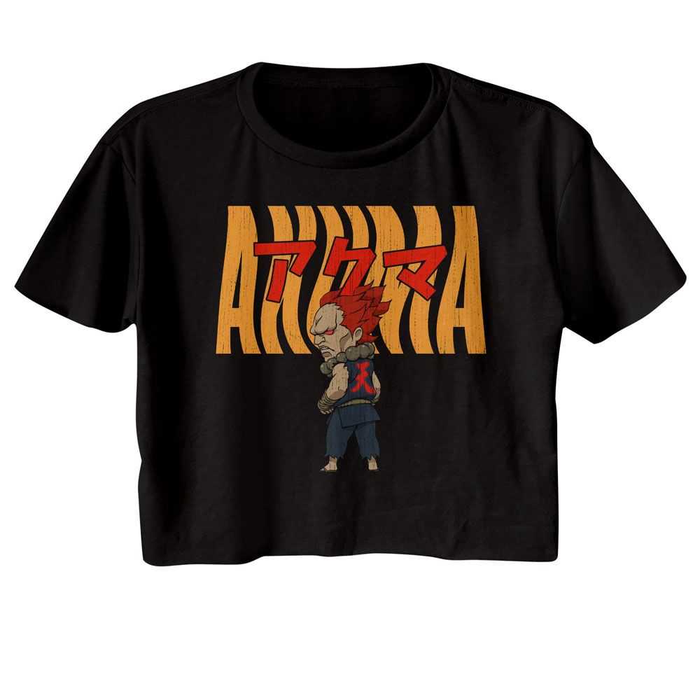 Street Fighter - STREET FIGHTER AKUMA WARPED TEXT Adult Shirt