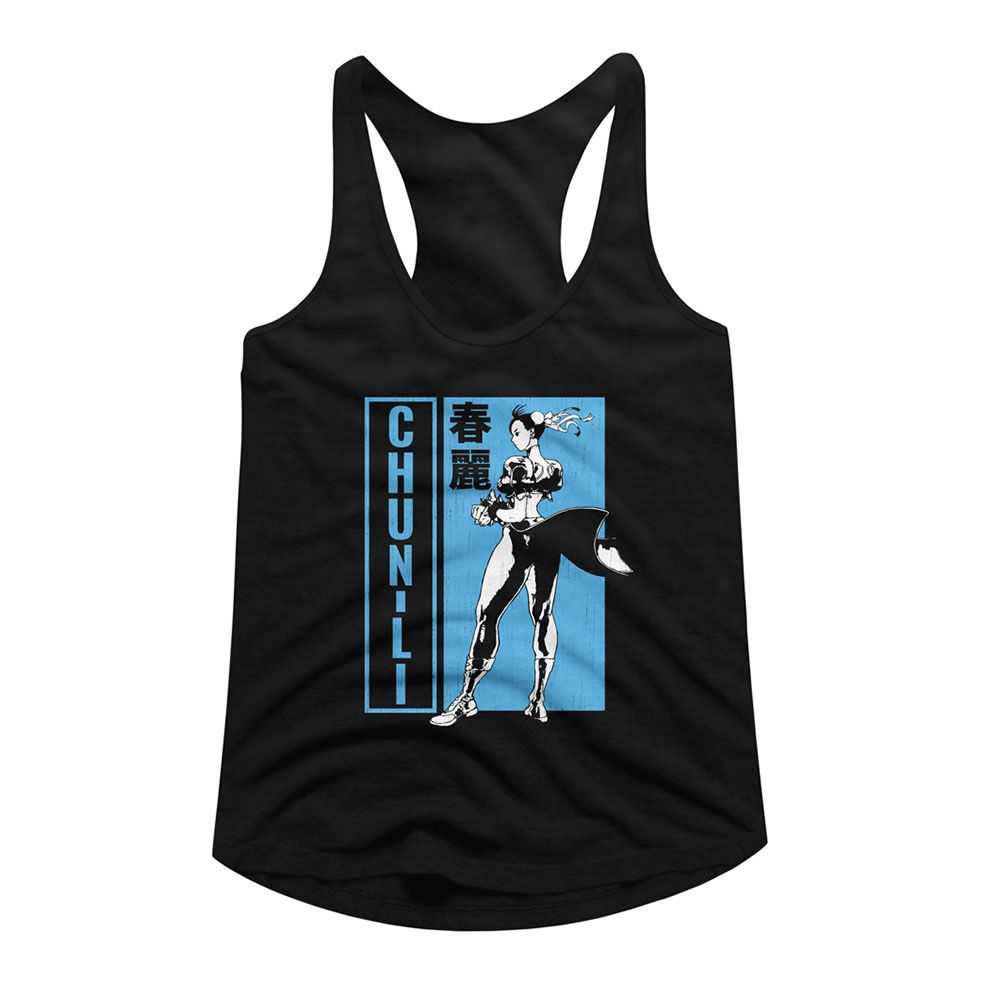 Street Fighter - STREET FIGHTER CHUN LI BW CHARACTER POSE Adult Shirt