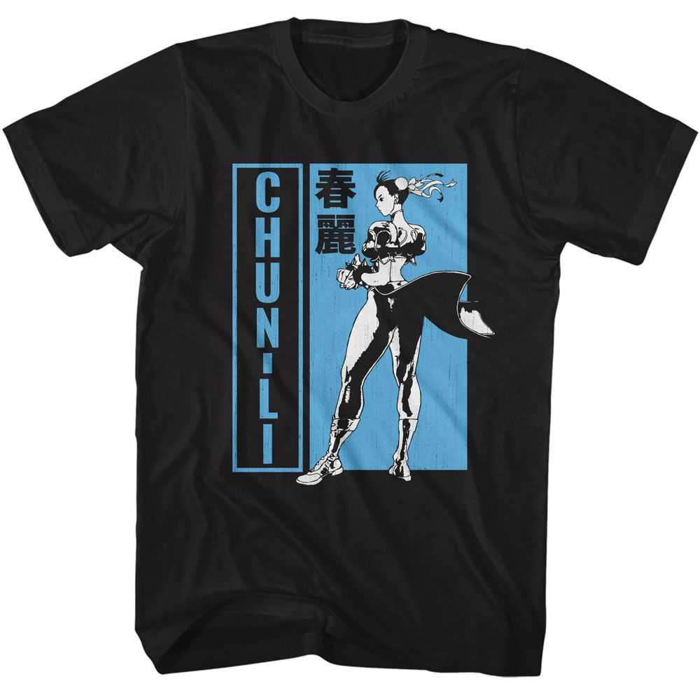 Street Fighter - STREET FIGHTER CHUN LI BW CHARACTER POSE Adult Shirt