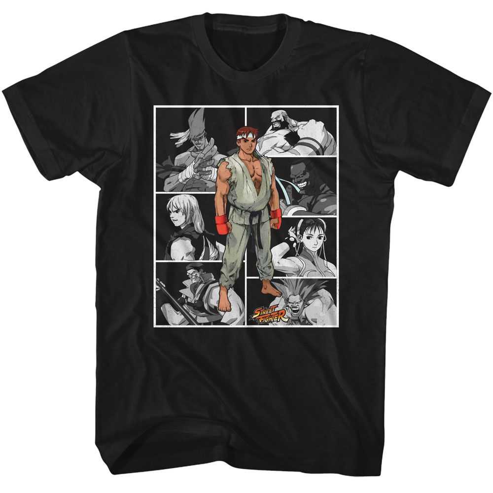 Street Fighter - STREET FIGHTER FIGHTERS IN BOXES Adult Shirt