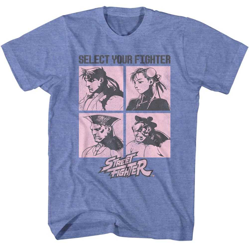 Street Fighter - STREET FIGHTER SELECT YOUR FIGHTER Adult Shirt