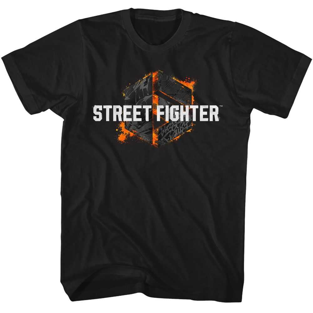 Street Fighter - STREET FIGHTER GRAFITTI LOGO Adult Shirt