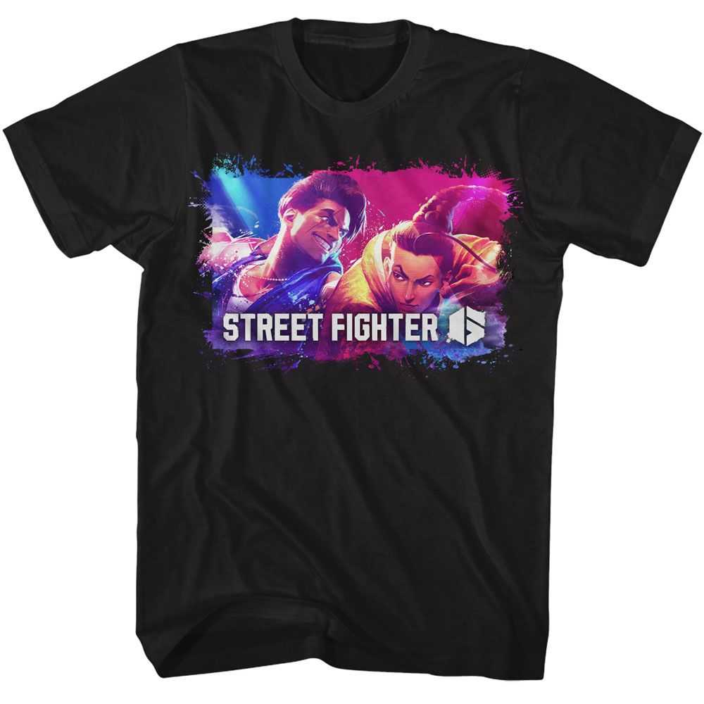 Street Fighter - STREET FIGHTER SPLATTER BOX Adult Shirt