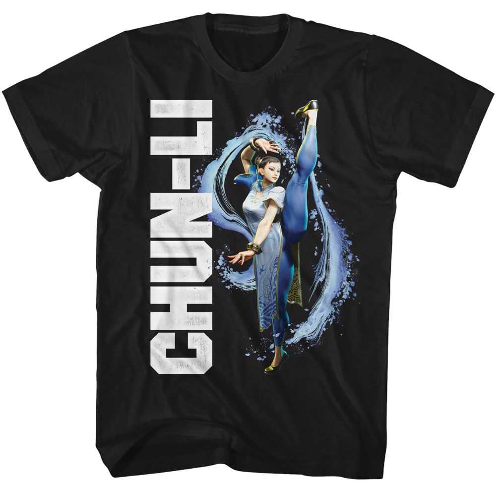 Street Fighter - STREET FIGHTER CHUN LI SPLATTER KICK Adult Shirt