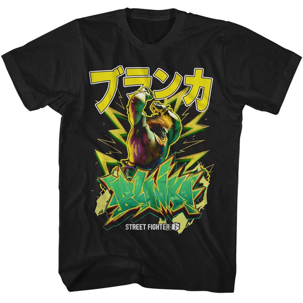 Street Fighter - STREET FIGHTER BLANKA GRAFFITI Adult Shirt