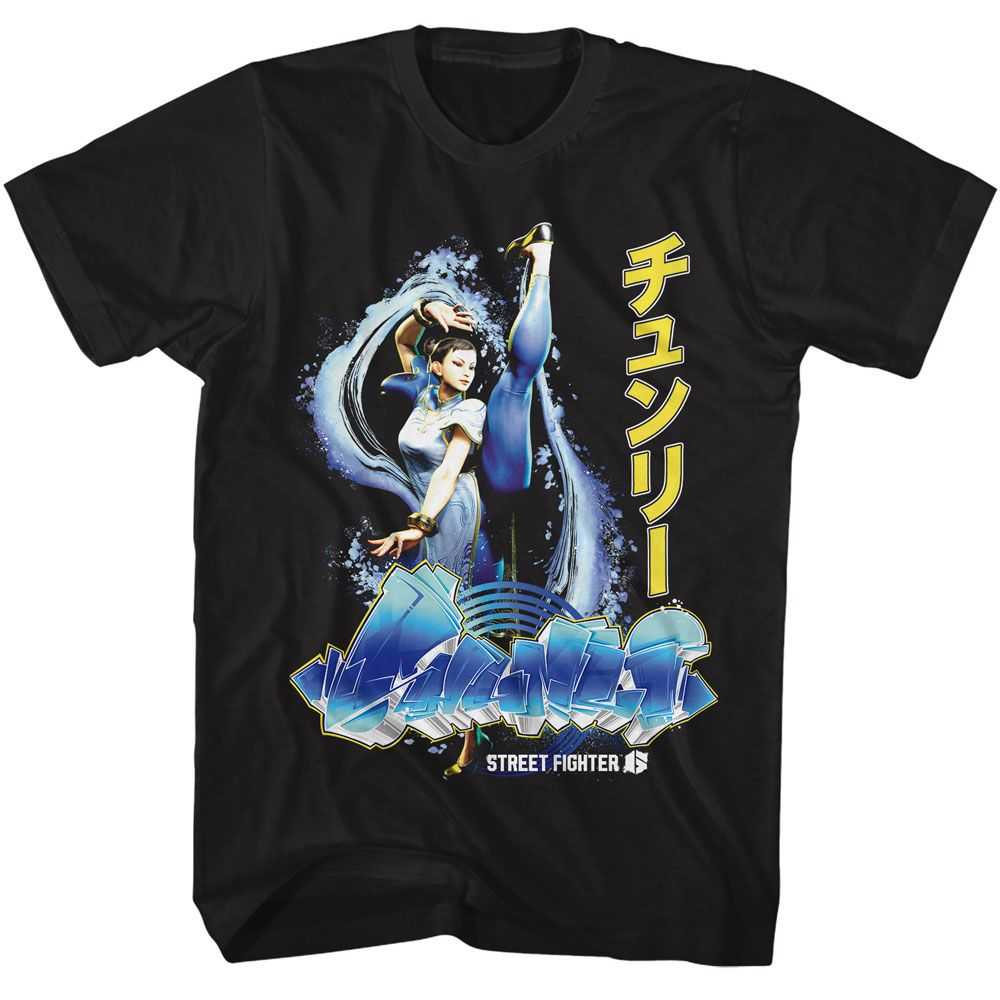 Street Fighter - STREET FIGHTER CHUN LI GRAFFITI Adult Shirt