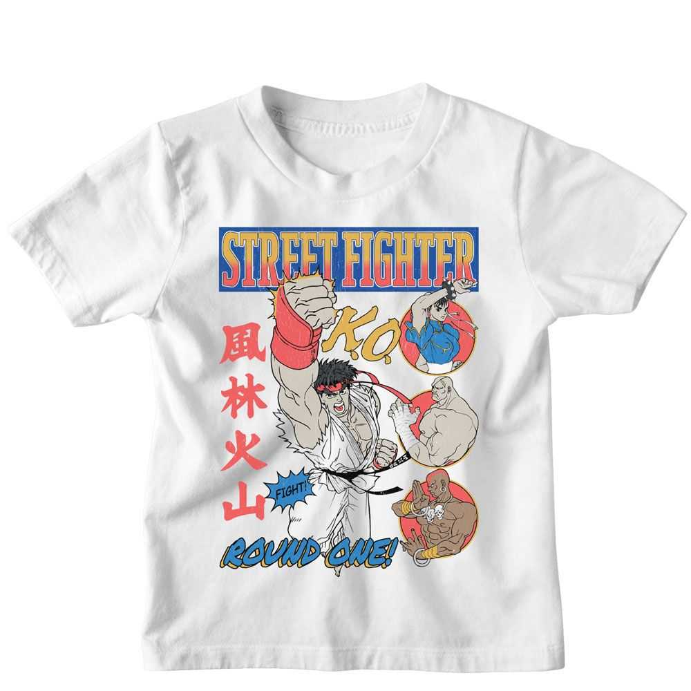 Street Fighter - STREET FIGHTER ROUND ONE COMIC WO WHITE Youth Shirt