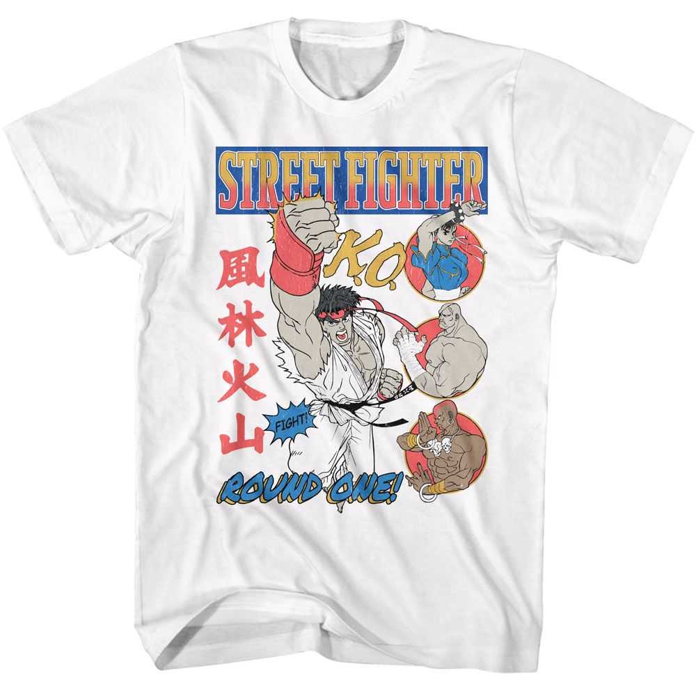 Street Fighter - STREET FIGHTER ROUND ONE COMIC WO WHITE Adult Shirt