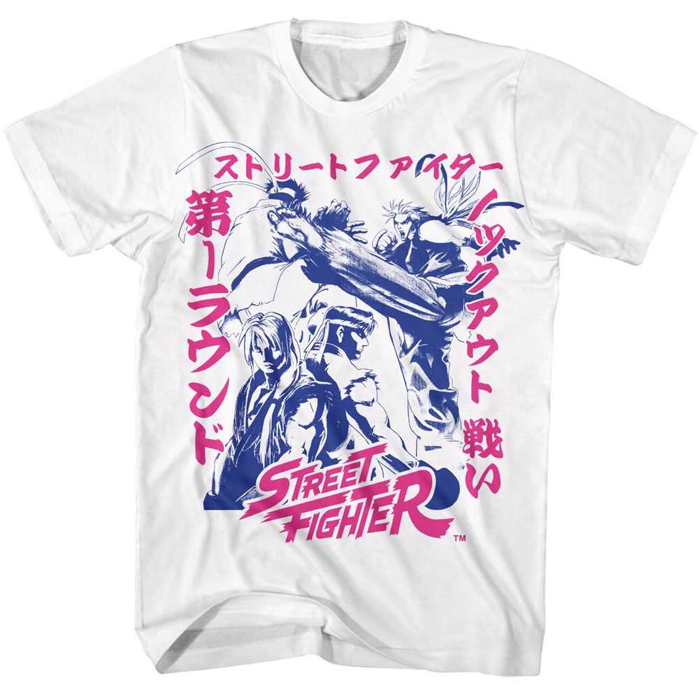 Street Fighter - STREET FIGHTER TWO TONE JAPANESE GRAPHICS Adult Shirt