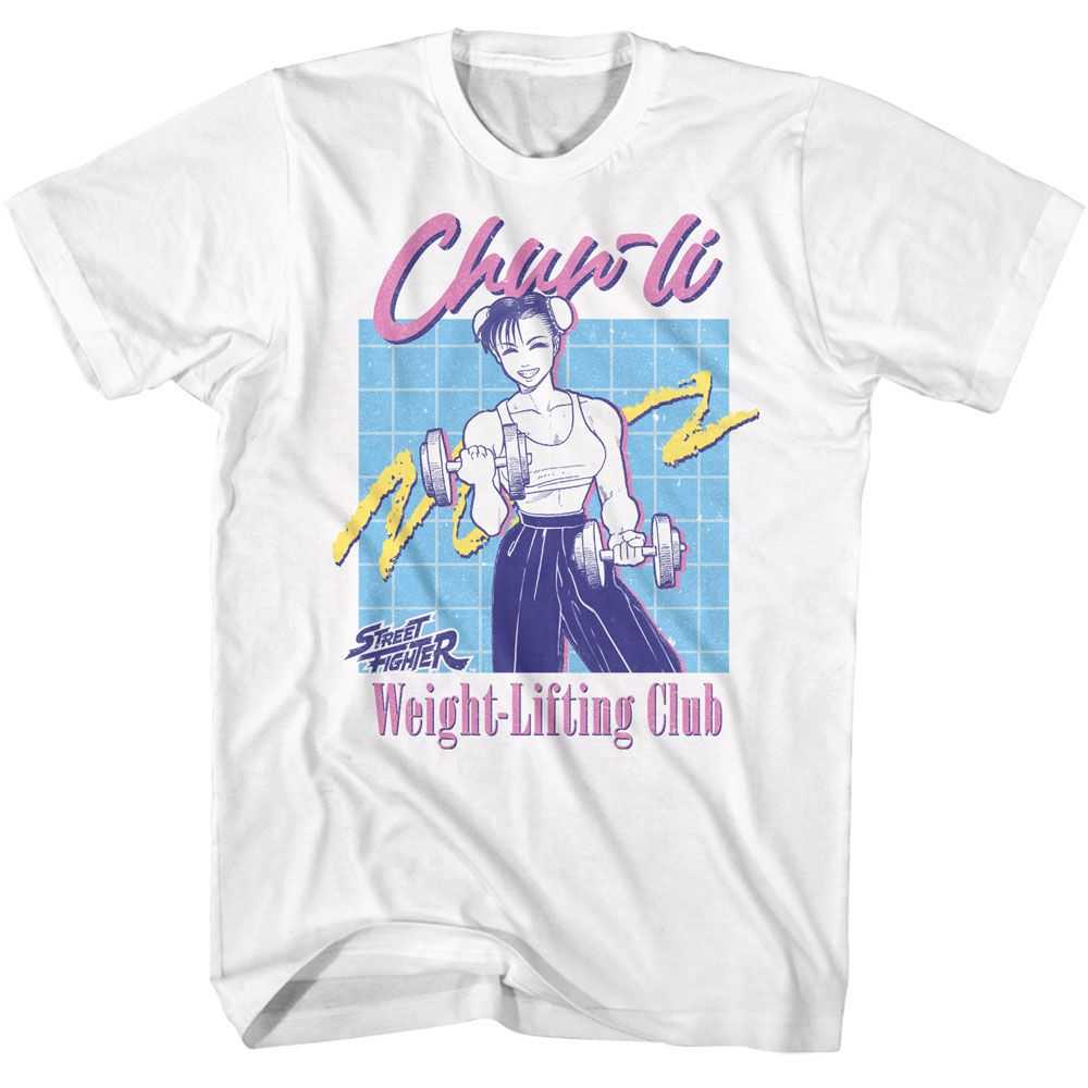 Street Fighter - STREET FIGHTER WEIGHT LIFT CHUN LI Adult Shirt