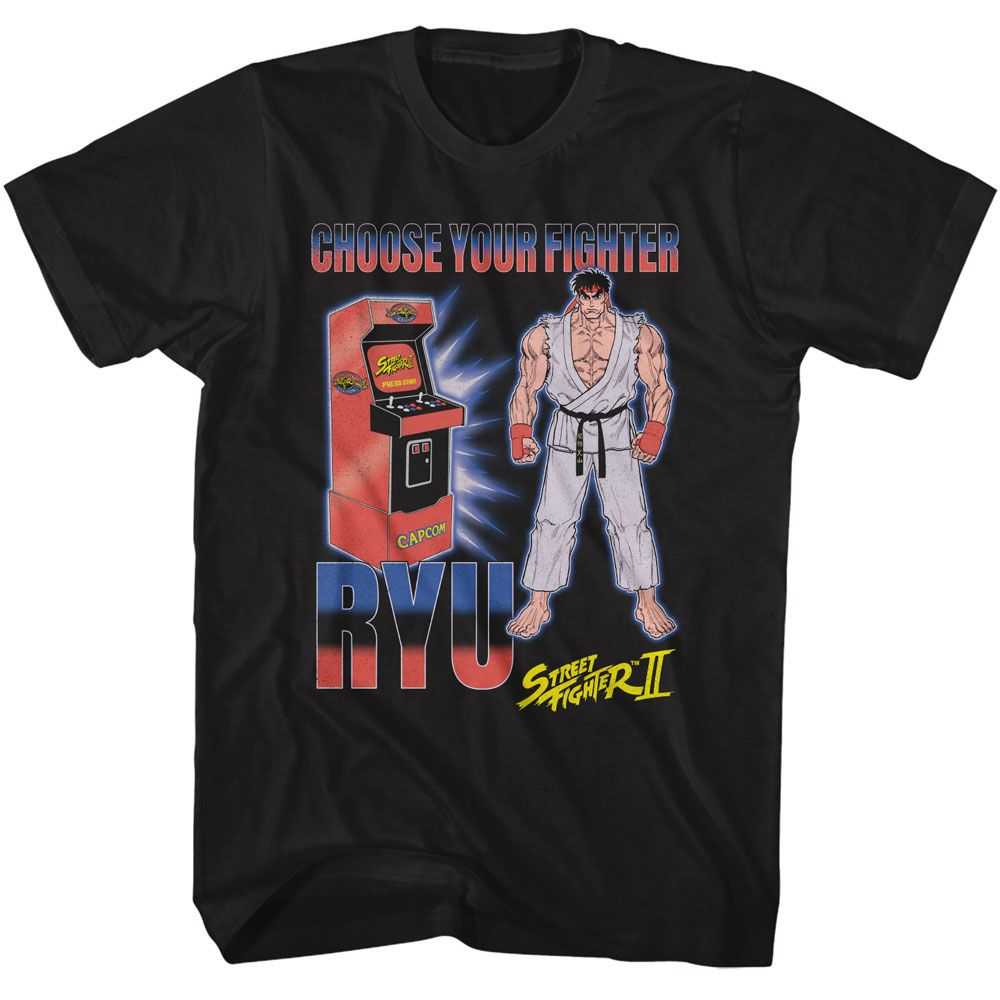 Street Fighter - STREET FIGHTER ARCADE RYU Adult Shirt