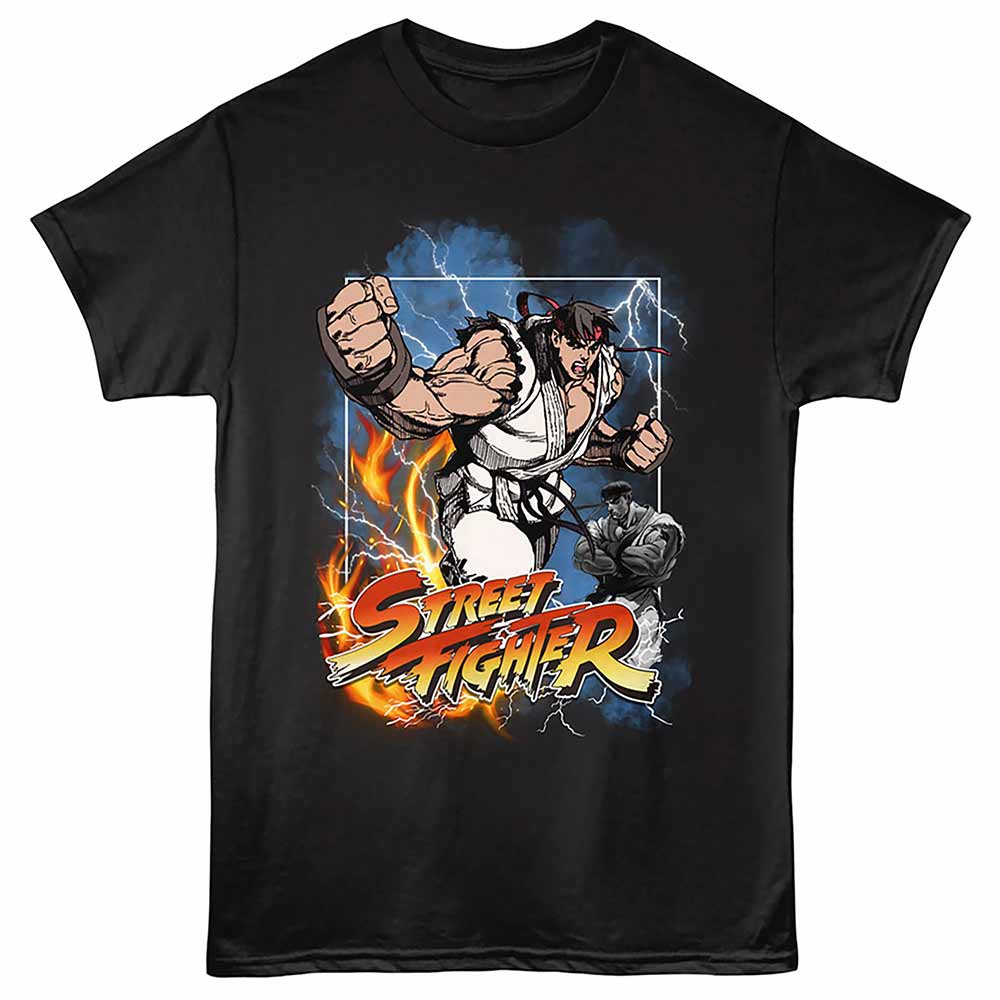 Street Fighter - ELEMENTAL RYU Adult Shirt