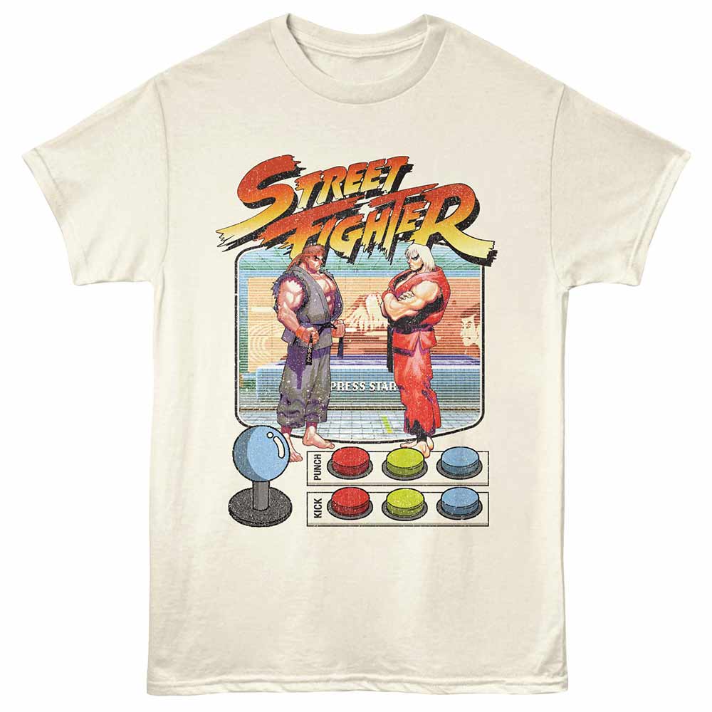 Street Fighter - STREET FIGHTER GAME BUTTONS Adult Shirt