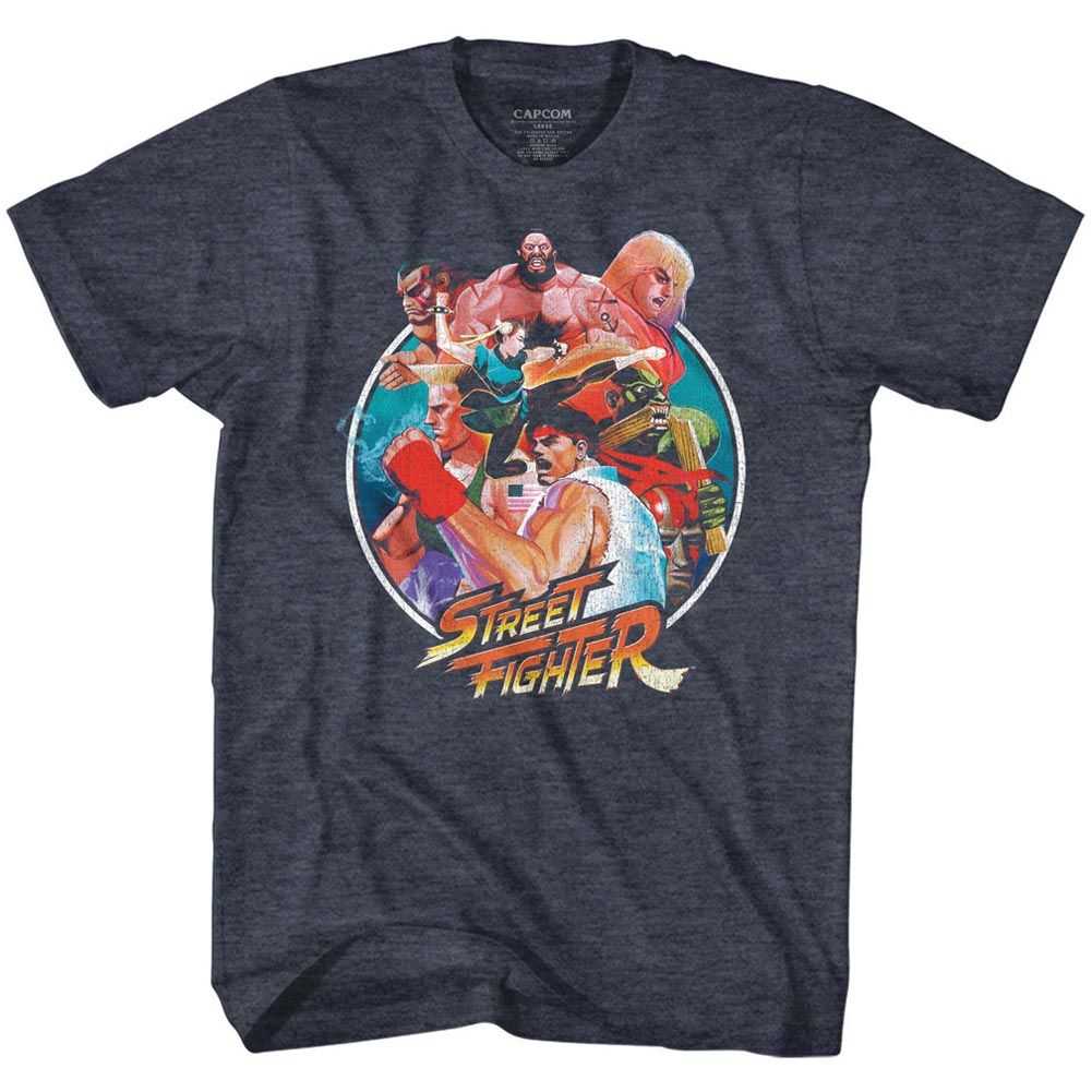 Street Fighter - GROUP CIRCLE Adult Shirt