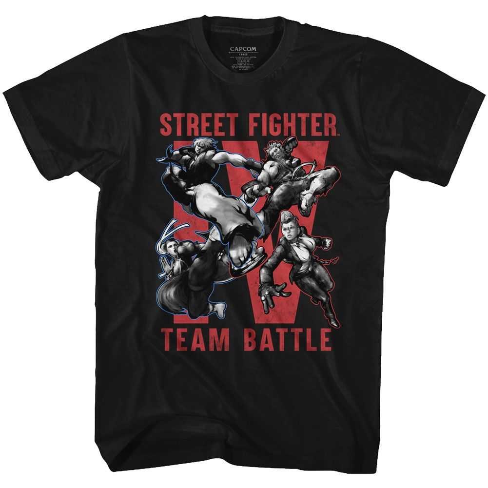 Street Fighter - TEAM BATTLE Adult Shirt