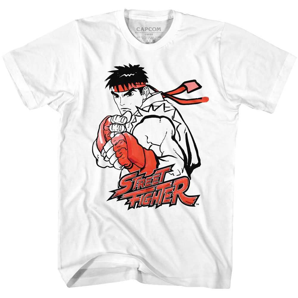 Street Fighter - RYU RED Adult Shirt