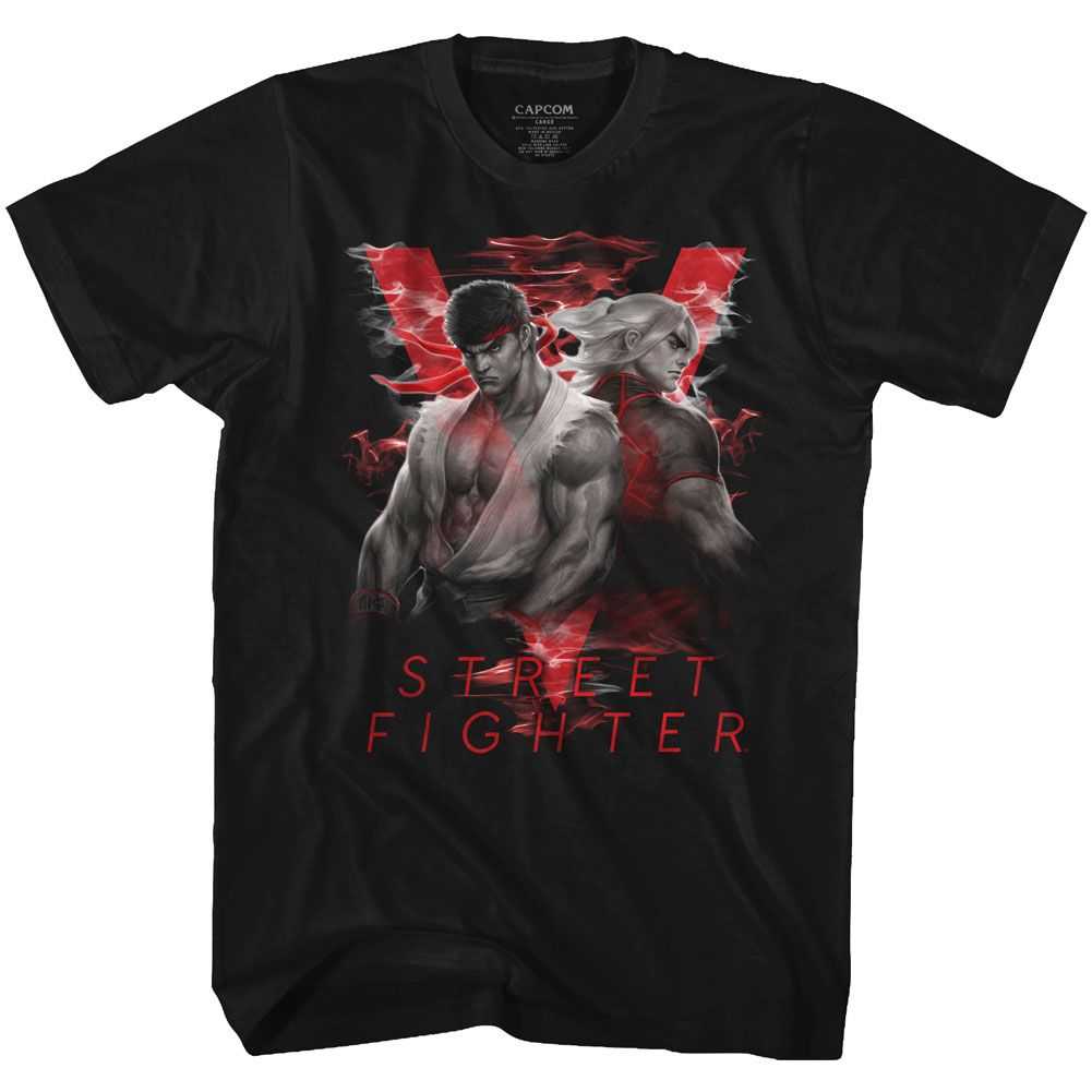 Street Fighter - SMOKY V Adult Shirt
