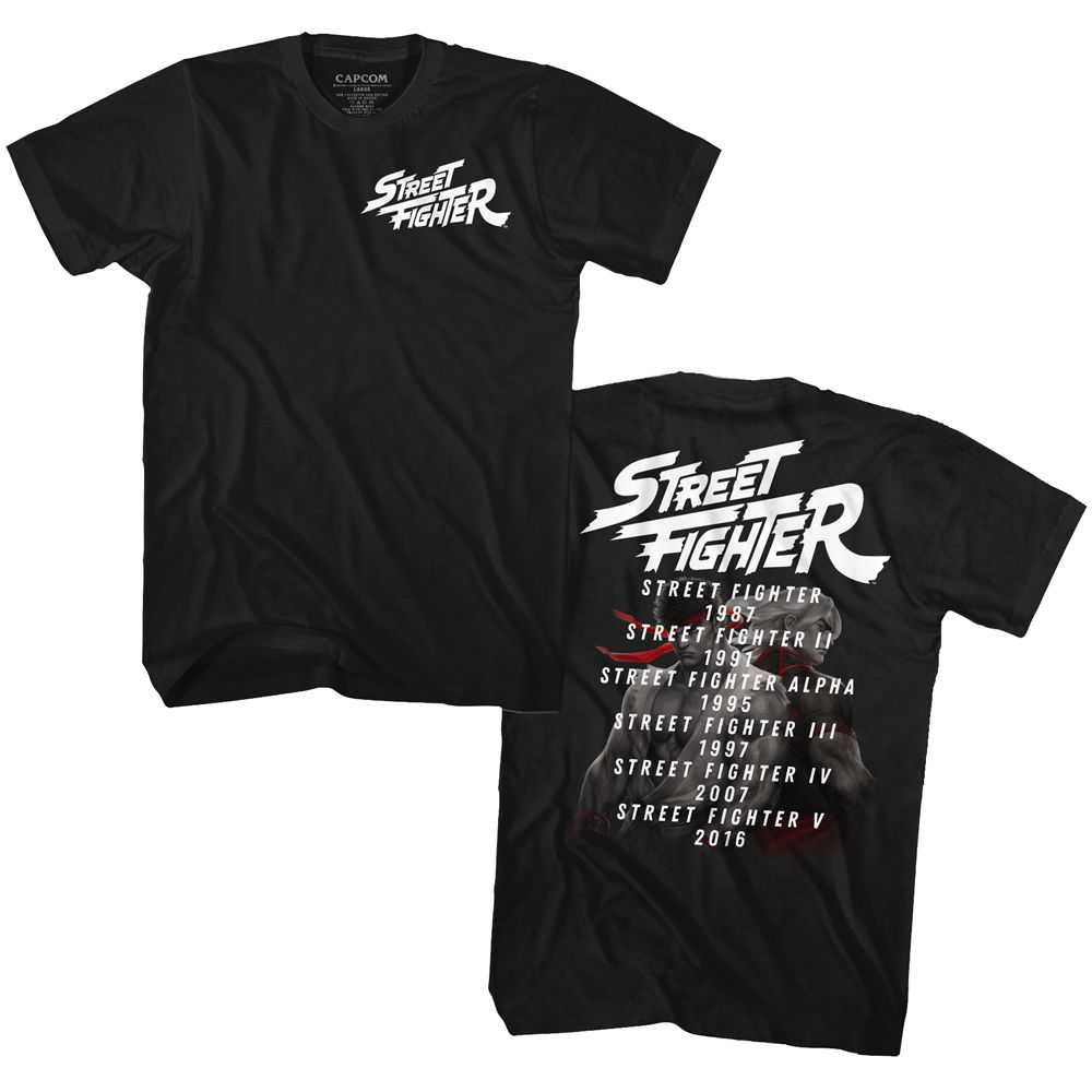 Street Fighter - RELEASE DATES Adult Shirt