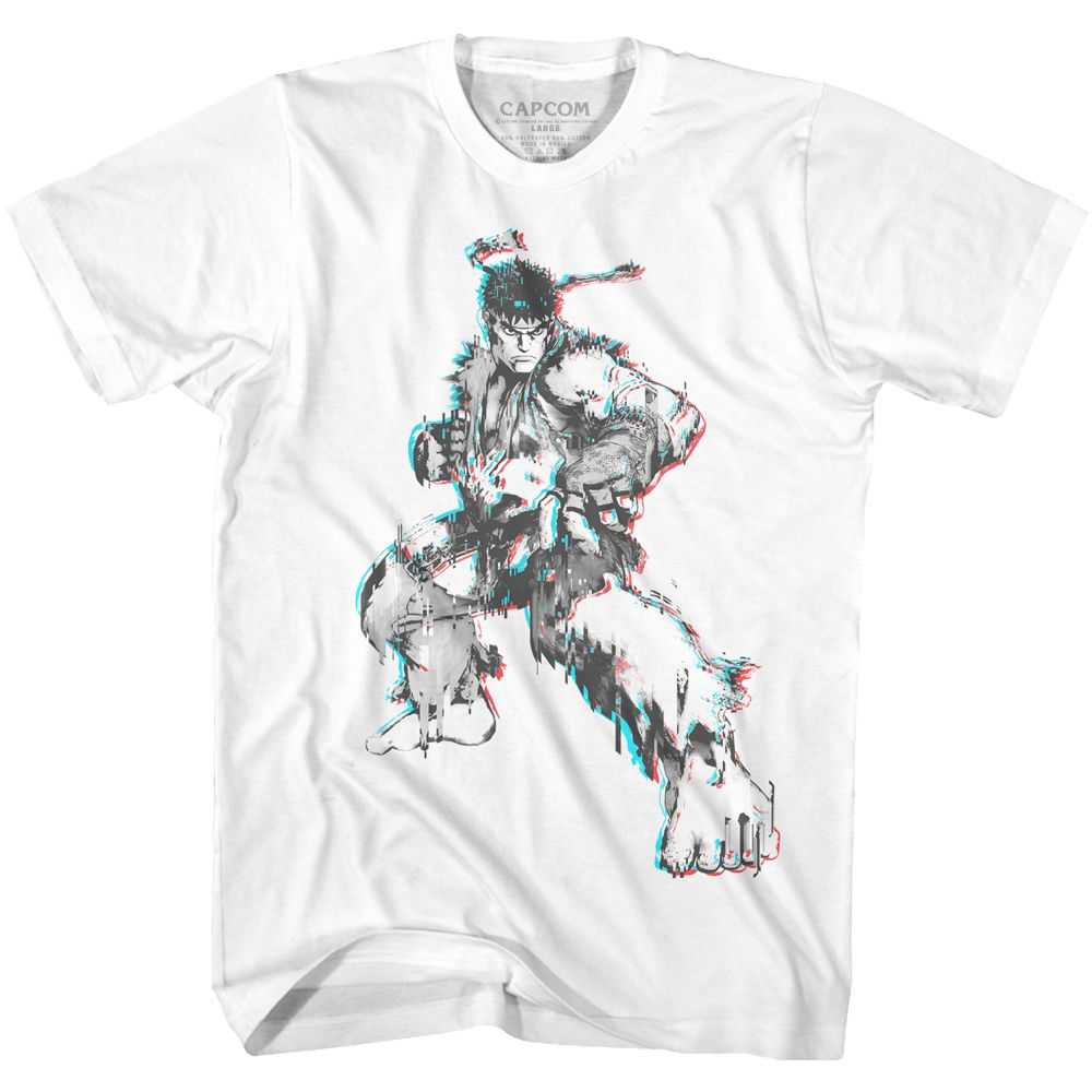 Street Fighter - GLITCH FIGHTER Adult Shirt