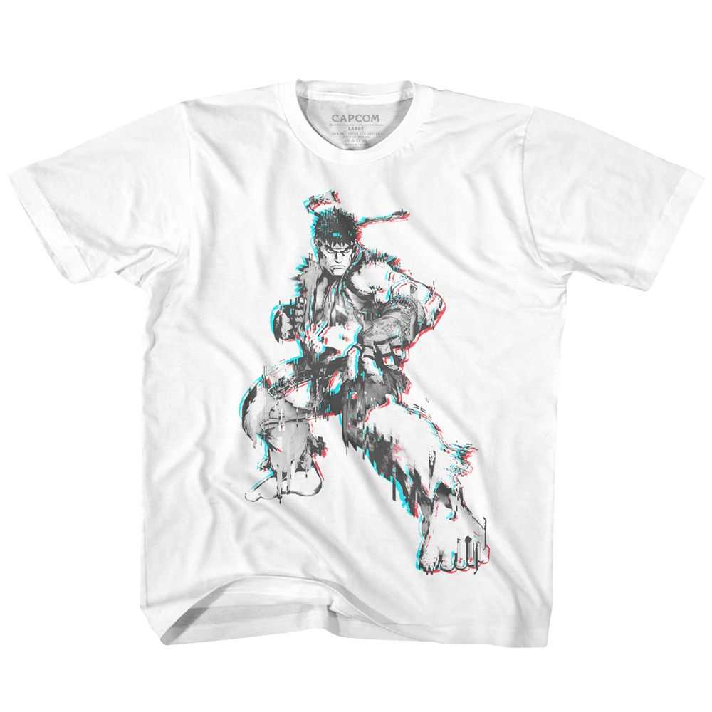 Street Fighter - GLITCH FIGHTER Youth Shirt