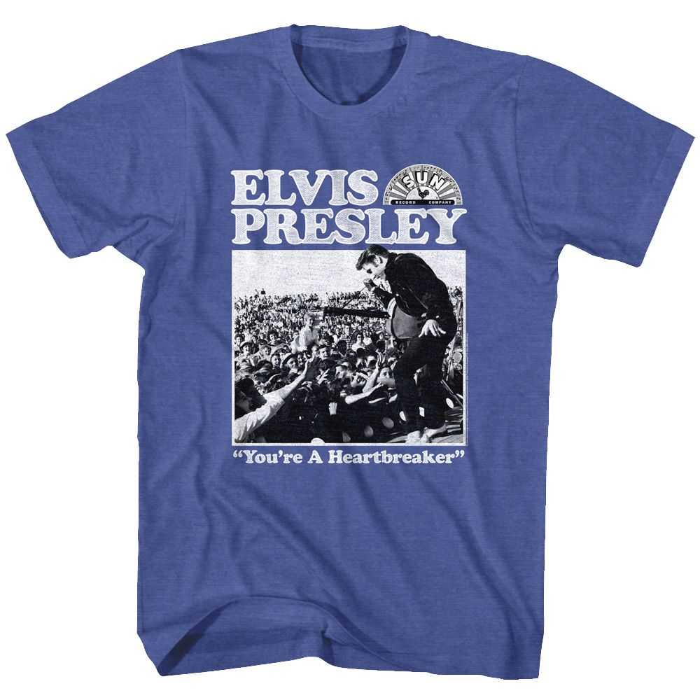 Elvis Sun Records - ELVIS HEARTBREAKER Adult Shirt