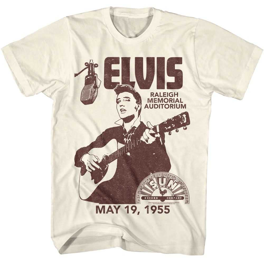 Elvis Sun Records - ELVIS SUN RECORDS RALEIGH AUDITORIUM Adult Shirt