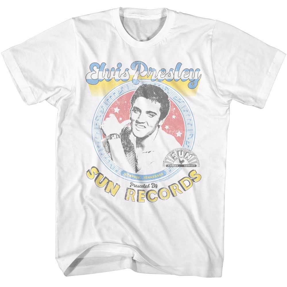 Elvis Sun Records - ELVIS PRESENTED BY SUN Adult Shirt