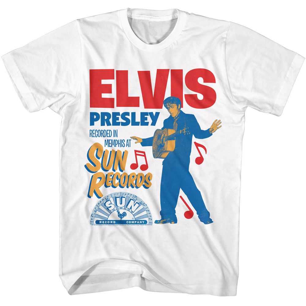 Elvis Sun Records - SUN RECORDS ELVIS RECORDED IN MEMPHIS Adult Shirt